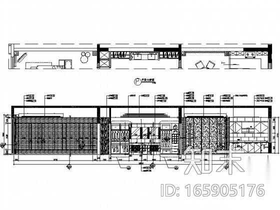 [广东]知名装饰公司新中式办公室装修施工图（含效果）cad施工图下载【ID:165905176】