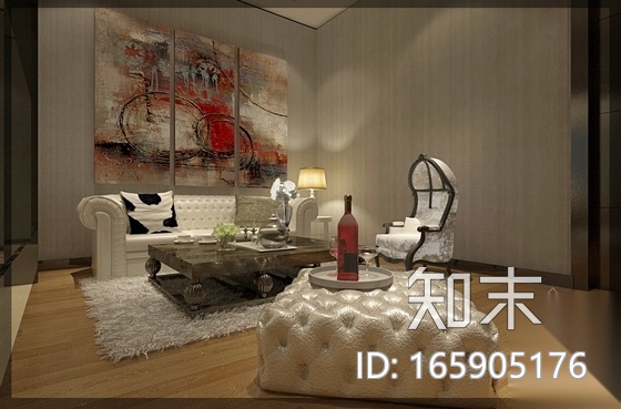 [广东]知名装饰公司新中式办公室装修施工图（含效果）cad施工图下载【ID:165905176】