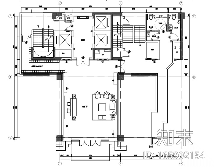 [济南]鲁能领秀城定制精装项目户型施工图cad施工图下载【ID:165902154】