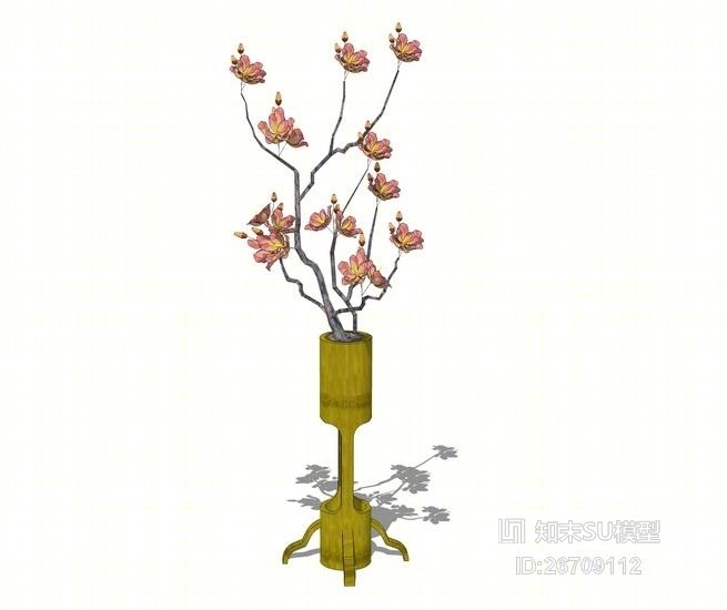 精品免费室内盆栽SU模型下载【ID:26709112】
