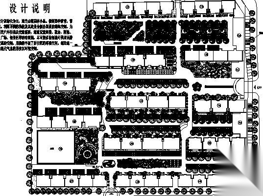 某居住区景观绿化总平面施工图下载【ID:161097171】