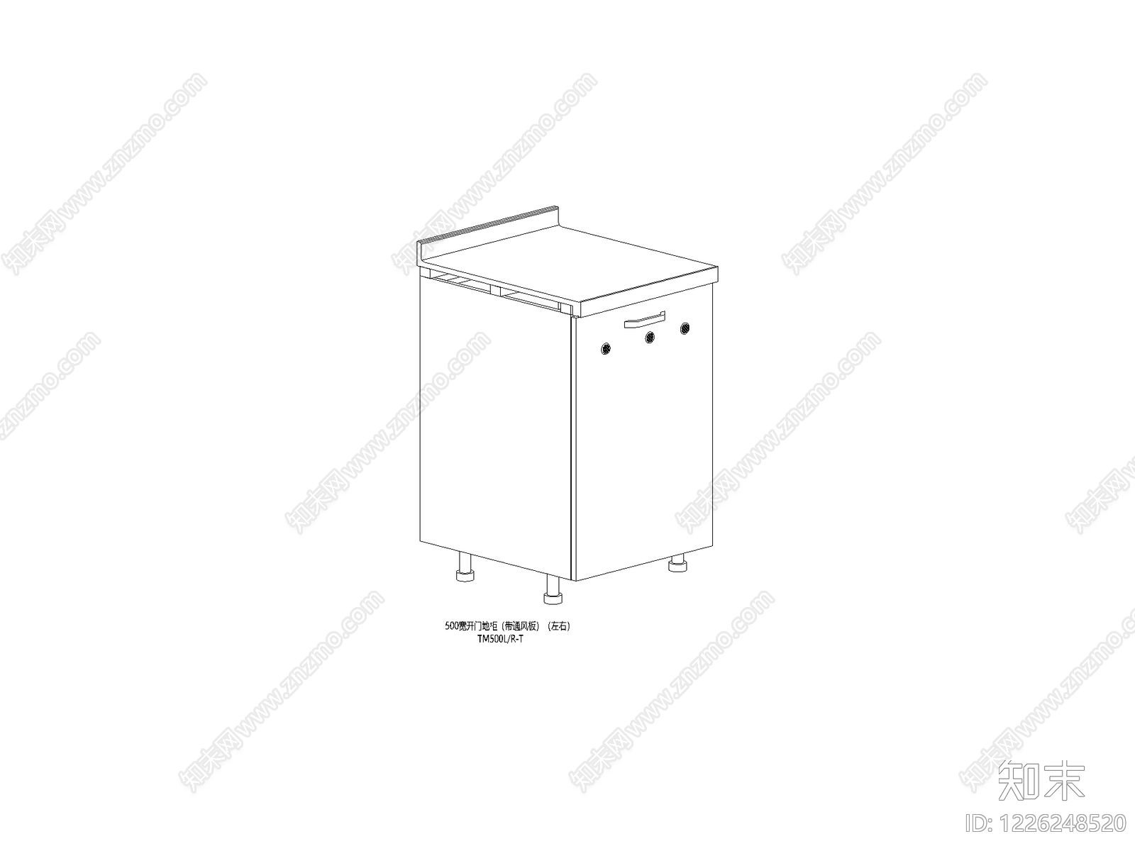 现代橱柜施工图cad施工图下载【ID:1226248520】