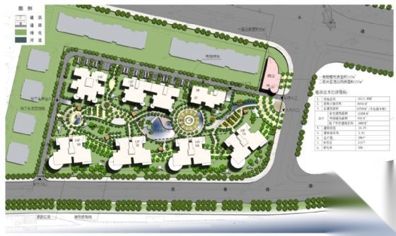 某高层住宅小区建筑规划设计方案图（用地1.65公顷）cad施工图下载【ID:164869132】