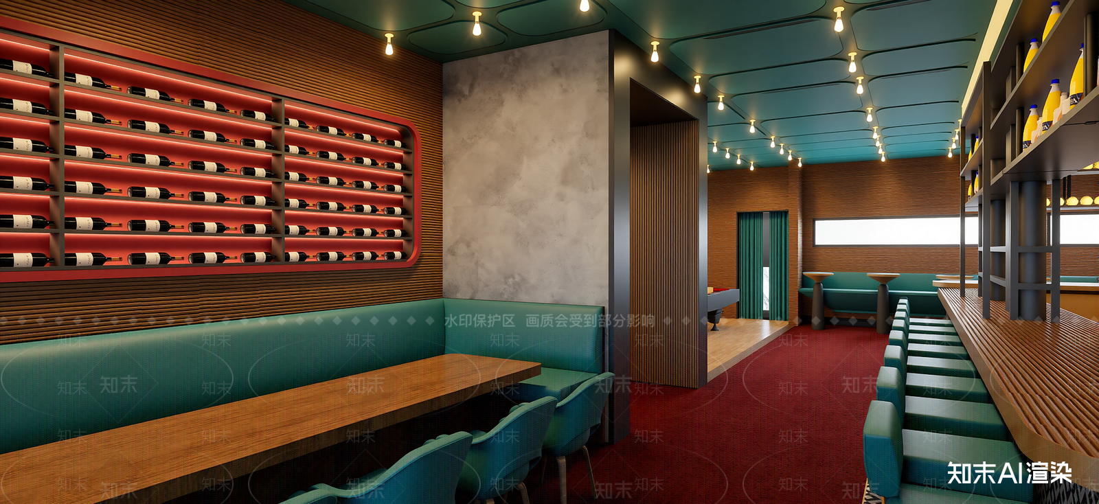 现代酒馆SU模型下载【ID:1222287165】