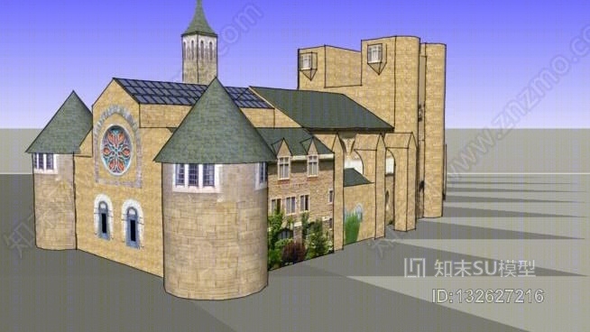 哈蒙德城堡SU模型下载【ID:132627216】