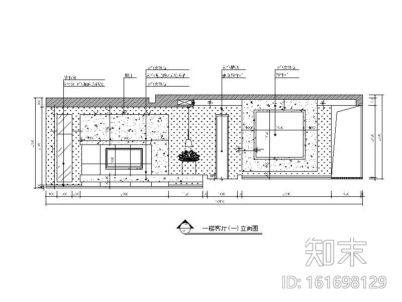 [江苏]中式风格两层公寓样板间设计CAD施工图cad施工图下载【ID:161698129】