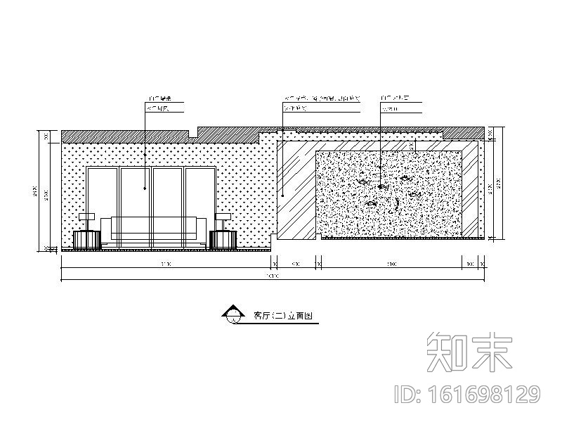 [江苏]中式风格两层公寓样板间设计CAD施工图cad施工图下载【ID:161698129】