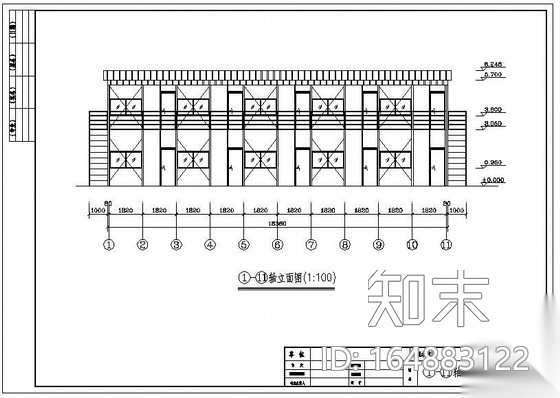 某标准活动板房设计图纸cad施工图下载【ID:164883122】