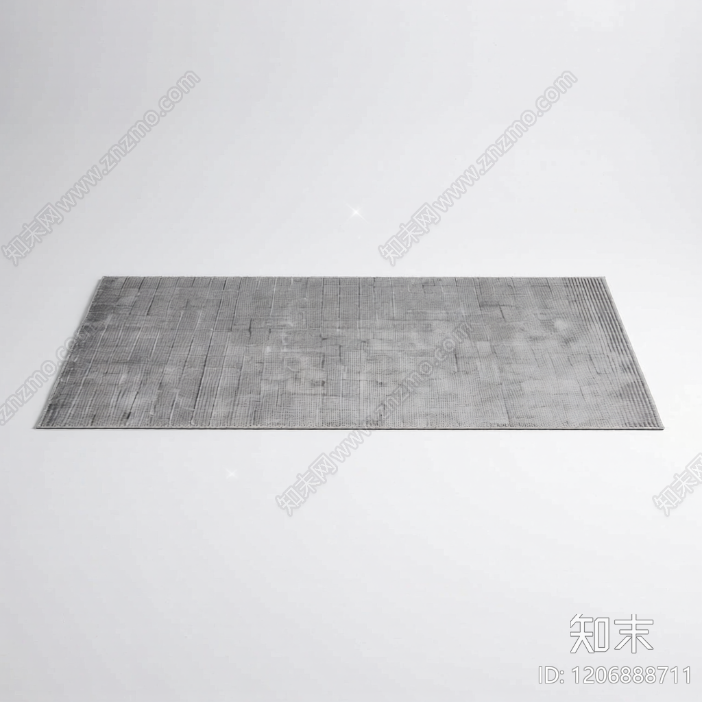 灰色纹理地毯模型3D模型下载【ID:1206888711】