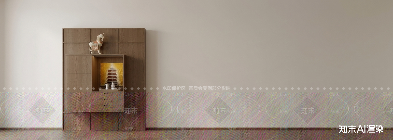 木质储物柜体储物柜3D模型下载【ID:1227407727】