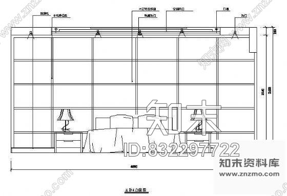 卧室cad施工图下载【ID:832297722】