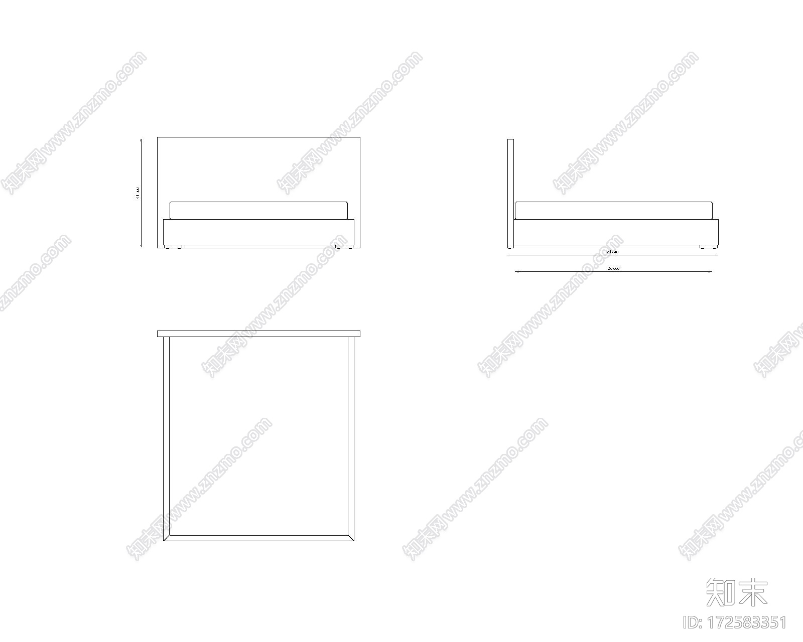 床1cad施工图下载【ID:172583351】