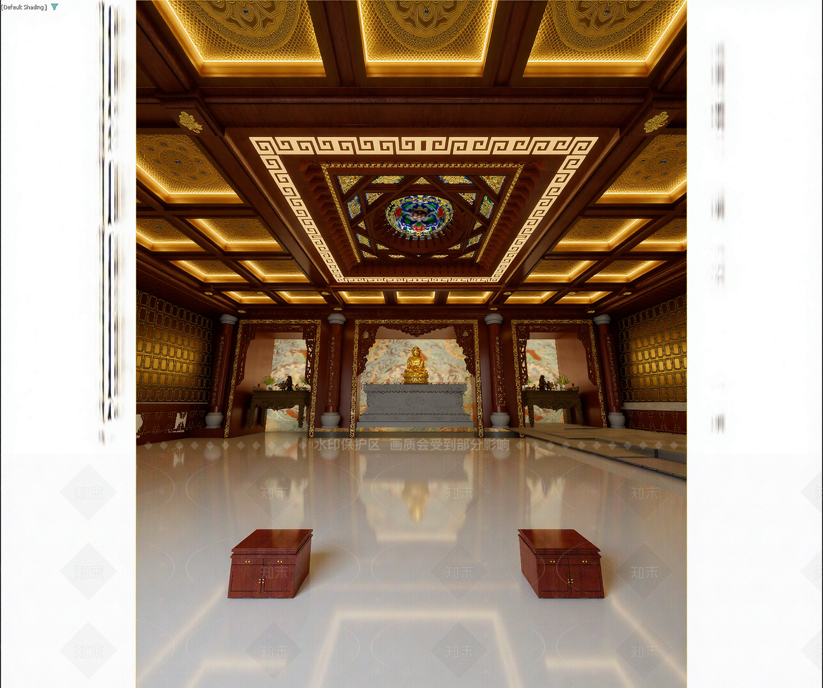 中式佛堂3D模型下载【ID:1214925483】