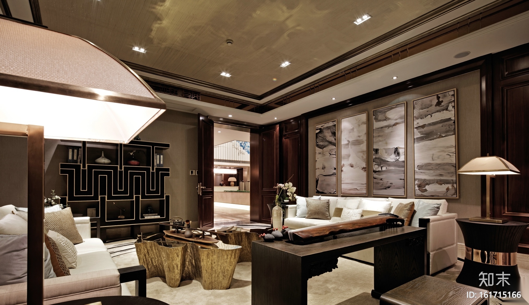 [浙江]兰悦售楼中心设计施工图（附效果图）cad施工图下载【ID:161715166】