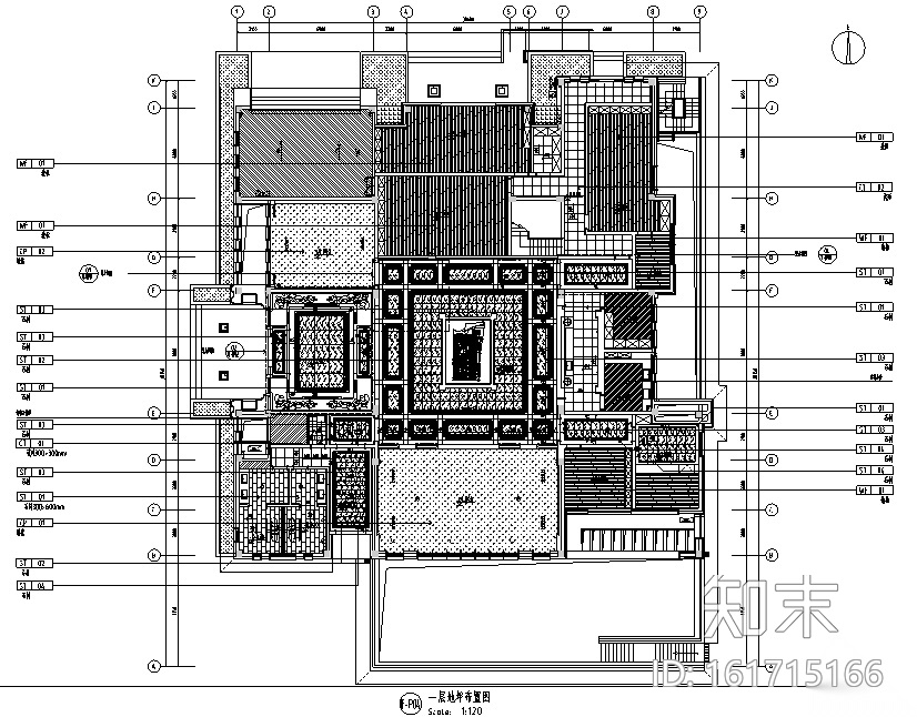 [浙江]兰悦售楼中心设计施工图（附效果图）cad施工图下载【ID:161715166】