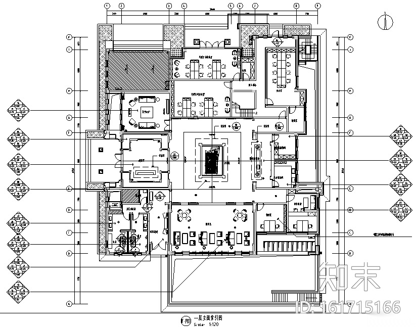 [浙江]兰悦售楼中心设计施工图（附效果图）cad施工图下载【ID:161715166】