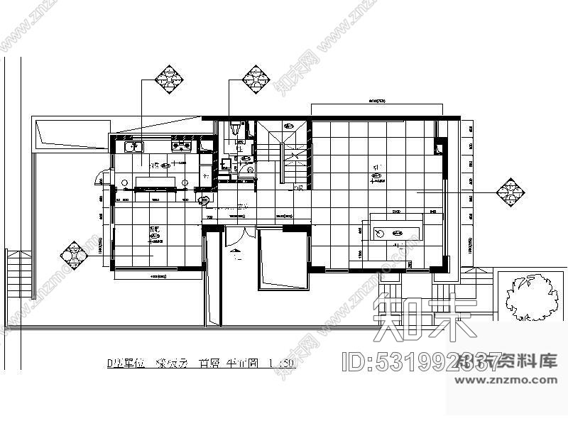 施工图苏州D1型别墅样板房施工图cad施工图下载【ID:531992337】