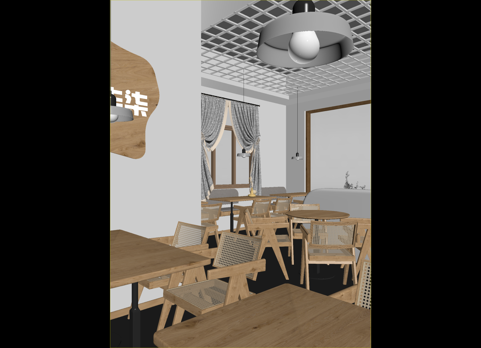 侘寂咖啡厅3D模型下载【ID:1214369768】