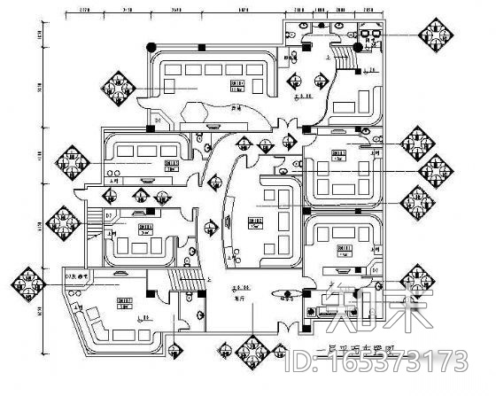酒吧室内包间设计cad施工图下载【ID:165373173】