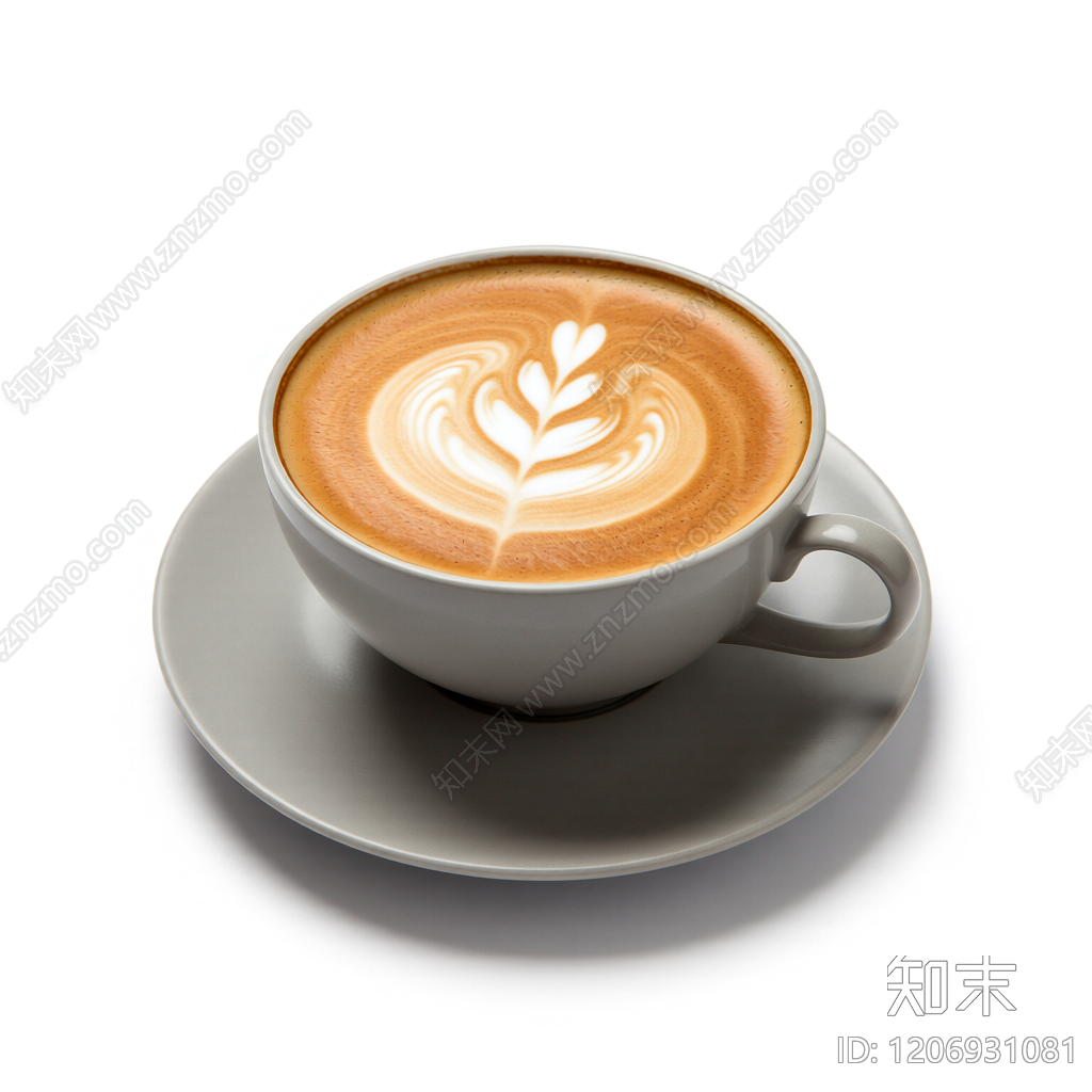 咖啡杯带拉花3D模型下载【ID:1206931081】