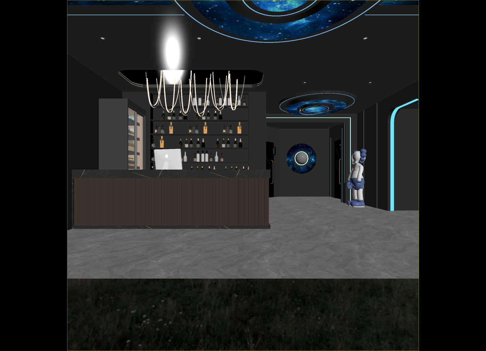 现代酒吧3D模型下载【ID:1215095951】