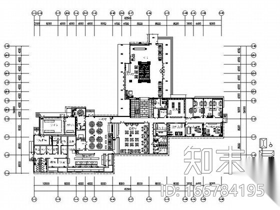 [山东]中式风格高档温泉酒店装修施工图cad施工图下载【ID:166784195】