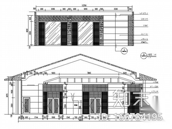 [山东]中式风格高档温泉酒店装修施工图cad施工图下载【ID:166784195】