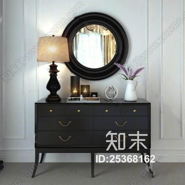 梳妆台3D模型下载【ID:25368162】