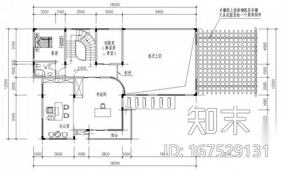 四层独栋别墅户型图(612.8)cad施工图下载【ID:167529131】