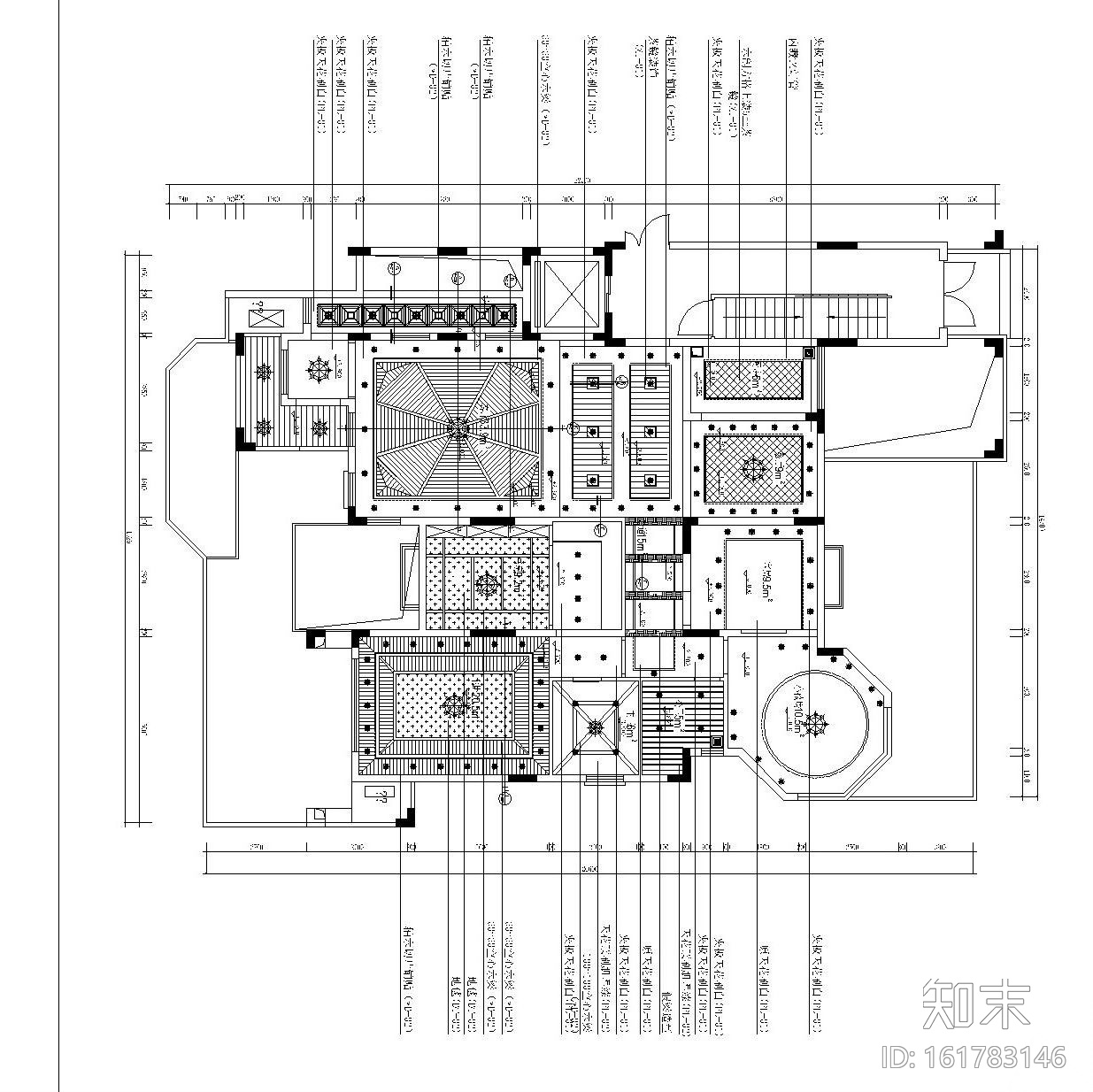 [广州]东南亚风格两层别墅内部装修设计（附效果图）cad施工图下载【ID:161783146】