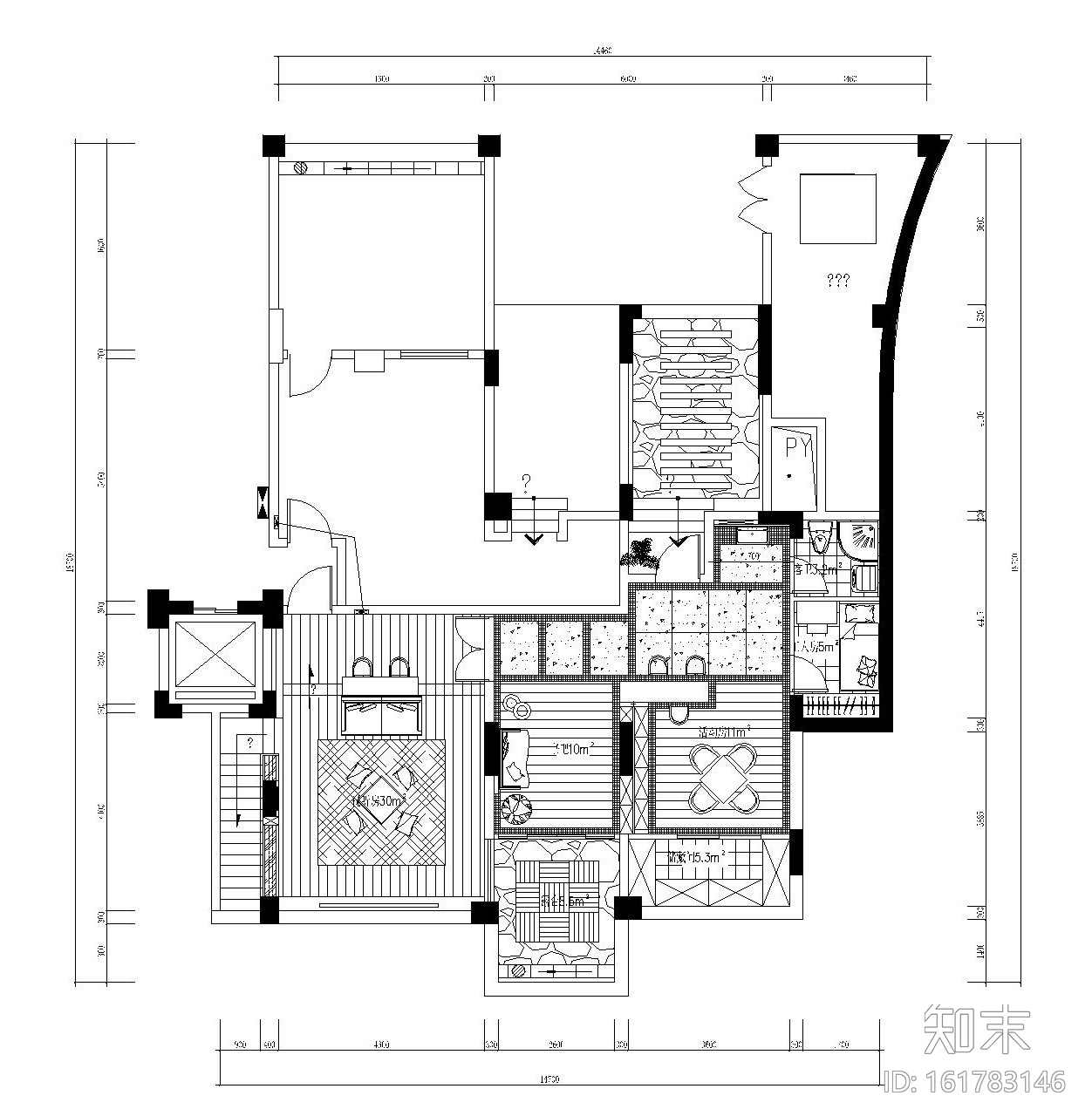 [广州]东南亚风格两层别墅内部装修设计（附效果图）cad施工图下载【ID:161783146】