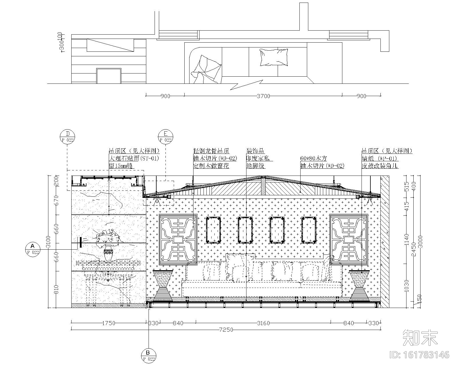 [广州]东南亚风格两层别墅内部装修设计（附效果图）cad施工图下载【ID:161783146】