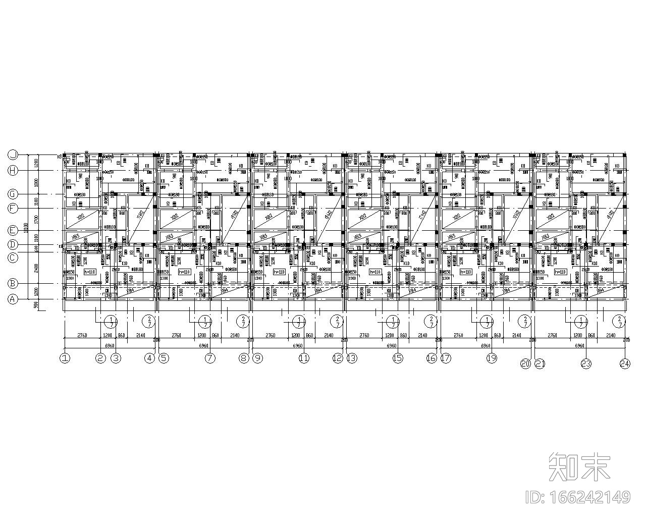 三层砖混结构民用住宅楼设计施工图（CAD）施工图下载【ID:166242149】