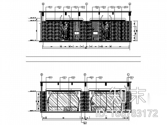 [芜湖]广场商业圈典雅新中式风格餐厅装修施工图（含效果...cad施工图下载【ID:166783172】