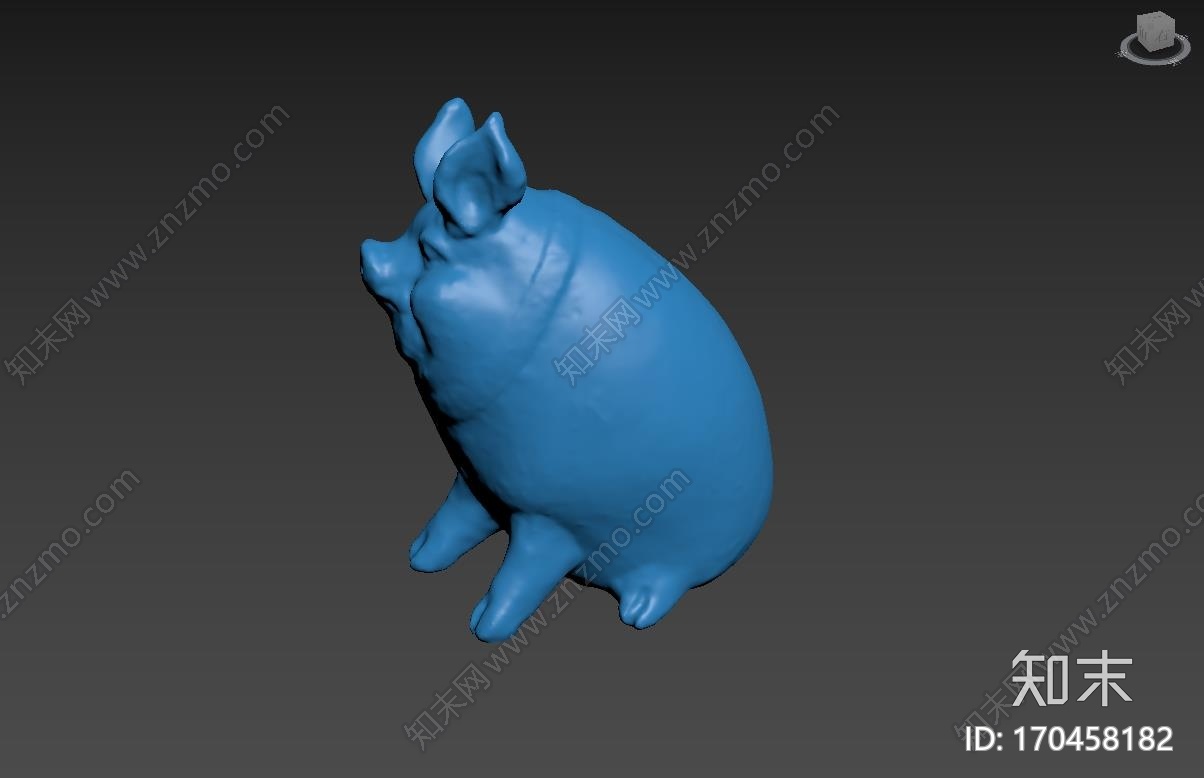 懒惰的小猪3d打印模型下载【ID:170458182】