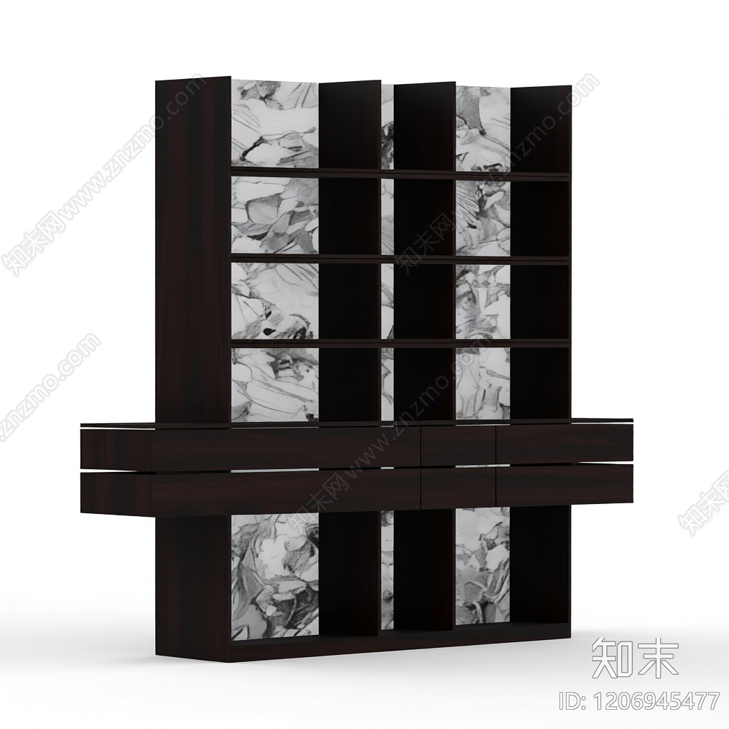 大理石隔断柜3D模型下载【ID:1206945477】