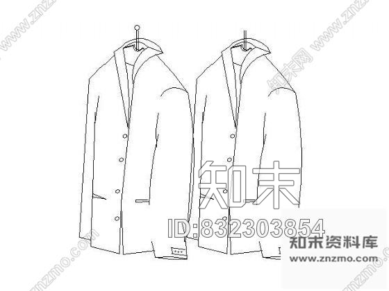图块/节点常用衣物图块集cad施工图下载【ID:832303854】