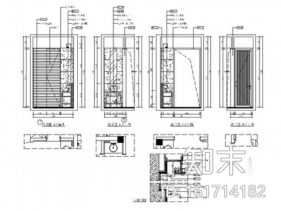 [福建]380平简约现代风格两层别墅施工图（含高清实景...cad施工图下载【ID:161714182】