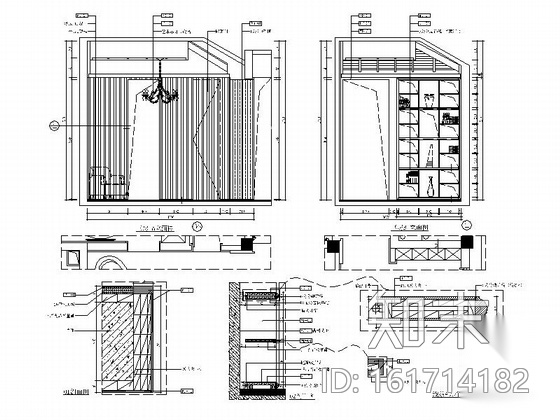 [福建]380平简约现代风格两层别墅施工图（含高清实景...cad施工图下载【ID:161714182】