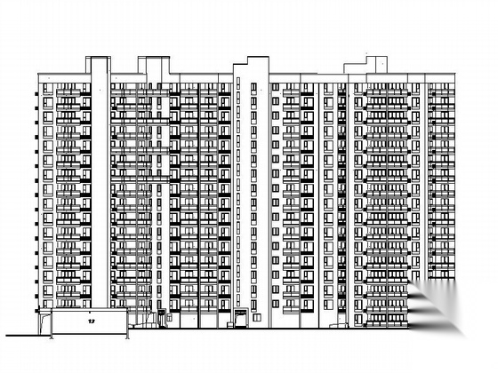 [长沙]某四季美景住宅区1#十六层商住楼建筑施工图（一梯...cad施工图下载【ID:167490150】