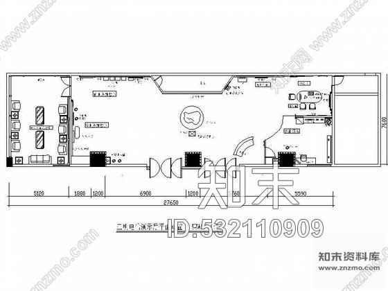 施工图中国电信演示厅竣工图cad施工图下载【ID:532110909】