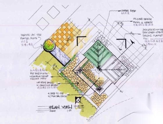 连云港居住区景观施工图手绘图片施工图下载【ID:161120152】