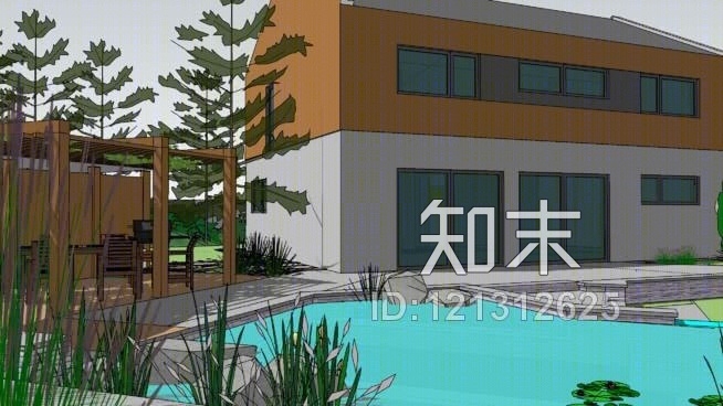 花园SU模型下载【ID:121312625】