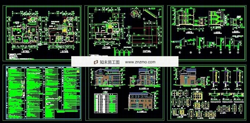 小别墅建施工图施工图下载【ID:36950462】