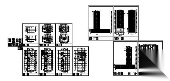 某二十四层建筑方案图cad施工图下载【ID:149848197】