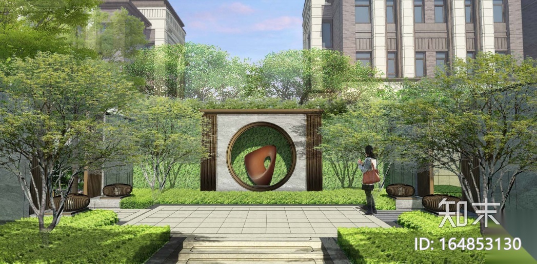 [广东]东莞新古典大都会风格居住区景观方案cad施工图下载【ID:164853130】
