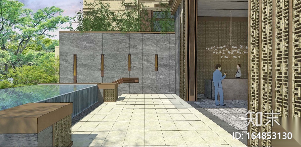 [广东]东莞新古典大都会风格居住区景观方案cad施工图下载【ID:164853130】