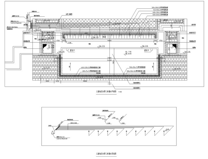 [杭州]滨水高层居住区二期核心区景观工程全套施工图cad施工图下载【ID:161071178】