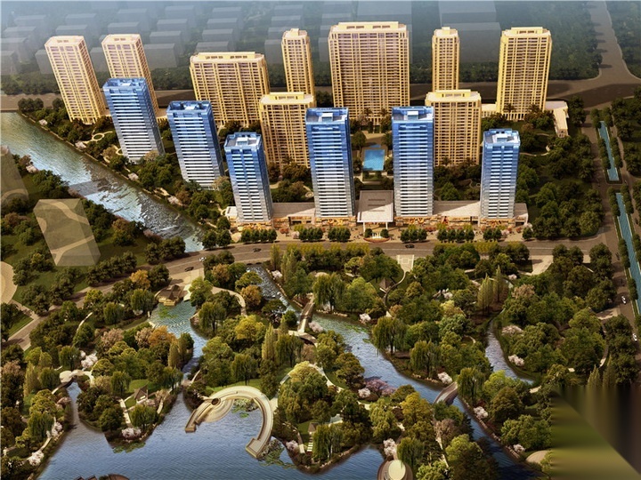 [杭州]滨水高层居住区二期核心区景观工程全套施工图施工图下载【ID:161071178】