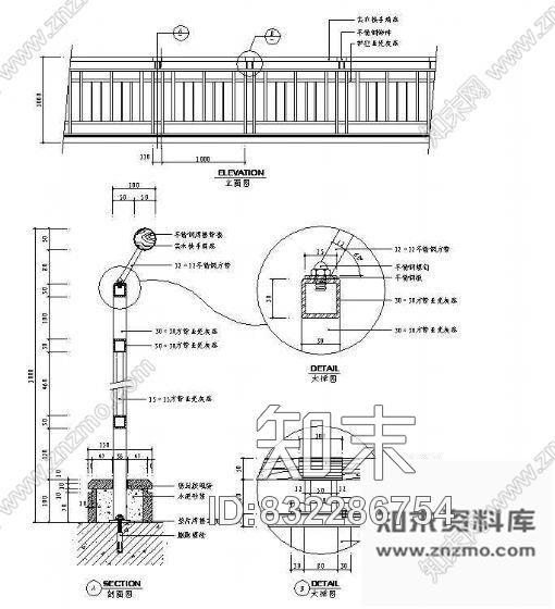 图块/节点楼梯节点详图10cad施工图下载【ID:832286754】